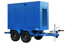 картинка Дизельный генератор ТСС ЭД-120-Т400 с АВР в погодозащитном кожухе на прицепе от компании Нова Механика